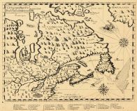Map - Page 1 - Carte geographique de la/Nouelle franse en son vray meridiein, Carte geographique de la/Nouelle franse en son vray meridiein