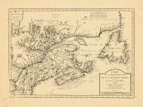 Map - Page 1 - CARTE/DE LA PARTIE ORIENTALE/DE LA NOUVELLE FRANCE/OU DU CANADA/DEDIEE/A Monseigneur le Comte de Maurepas/du ROY/1744, CARTE/DE LA PARTIE ORIENTALE/DE LA NOUVELLE FRANCE/OU DU CANADA/DEDIEE/A Monseigneur le Comte de Maurepas/du ROY/1744
