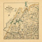 Map - Page 1 - MAP OF/MAINE./RANGELEY AND MEGANTIC DISTRICT.//, MAP OF/MAINE./RANGELEY AND MEGANTIC DISTRICT.//