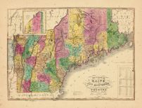 Map - Page 1 - THE STATES OF/MAINE/NEW HAMPSHIRE/AND/VERMONT/From the Latest Authorities./Published by WILLIS THRALL Hartford,Ct./1834., THE STATES OF/MAINE/NEW HAMPSHIRE/AND/VERMONT/From the Latest Authorities./Published by WILLIS THRALL Hartford,Ct./1834.
