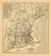 Map - Page 2 - The New England/Commercial and Route Survey/Showing all Postoffices, Railroads, Electric Roads in operation and/proposed, GOOD ROADS, Population (showing latest Mas-/sachusetts Census)Table.[RECTO], The New England/Commercial and Route Survey/Showing all Postoffices, Railroads, Electric Roads in operation and/proposed, GOOD ROADS, Population (showing latest Mas-/sachusetts Census)Table.[RECTO]