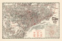Map - Page 1 - Map of the city of Detroit and environs, Michigan, Map of the city of Detroit and environs, Michigan