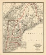 Map - Page 1 - Commercial Survery of New England railway map, Commercial Survery of New England railway map