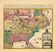 Map - Page 1, Carte de la Nouvelle France... Pour L'establissement de la Compagnie