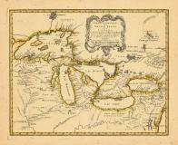 Map - Page 1, Partie Occidentale de la Nouvelle France ou du Canada par Mr. Bellin