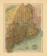 Map - Page 1, MAP OF/MAINE/FOR THE/MAINE STATE YEAR BOOK/GRENVILLE M. DONHAM./PUBLISHER/PORTLAND, MAINE.