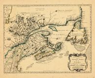 Map - Page 1 - PARTIE ORIENTALE/DE LA/NOUVELLE FRANCE/OU DU CANADA/Par Mr. Bellin Ingenieur du Roy et de la Marine/1755., PARTIE ORIENTALE/DE LA/NOUVELLE FRANCE/OU DU CANADA/Par Mr. Bellin Ingenieur du Roy et de la Marine/1755.
