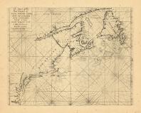Map - Page 1, A Chart of teh Sea Coats of New Found Land, New Scotland... Maryland